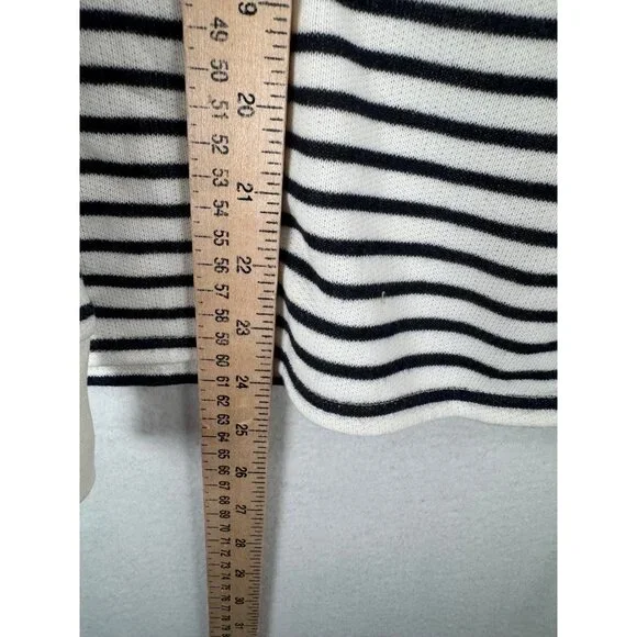 J.Crew Heritage terry relaxed crewneck sweatshirt striped preppy sz XS - Picture 6 of 6
